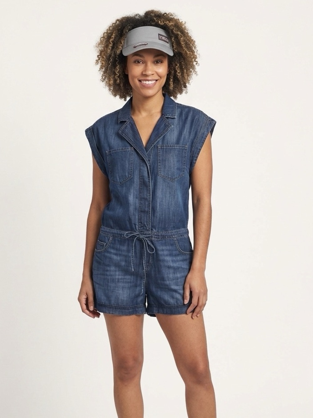 Sanctuary Clothing Romper Women's Size XL Blue Scout Desert Escape NWT Anthro - Picture 1 of 13